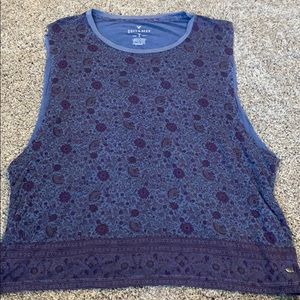 Flowered detailed American eagle tank top